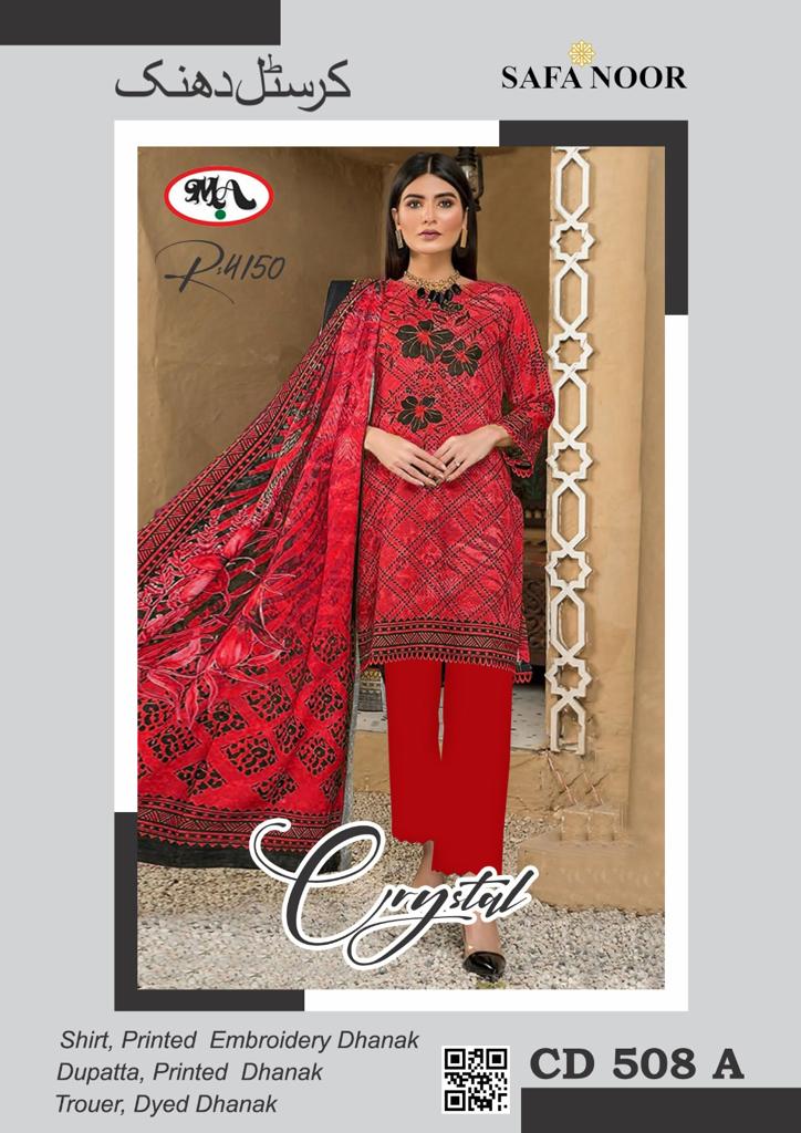 Crystal Dhanak With Dhanak Shawl Neck Embroidery SAFA NOOR Madina Arts crystal-dhanak-with-dhanak-shawl-neck-embroidery-safa-noor-madina-arts